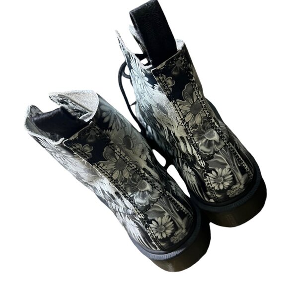 Dr martens boots women 8 pascal paint slick leather - Picture 2 of 6